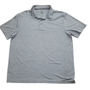 Members Mark XXL Performance Polo Shirt‎ Gray Mens Short Sleeve Golf
